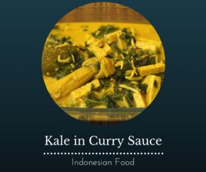 kale in curry sauce